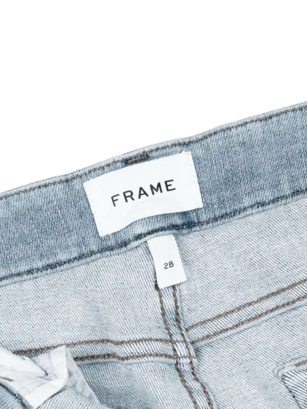 FRAME Le Crop Mini Boot Jeans 28 Alemany Road Light Wash LCMBRA801 - Picture 11 of 15
